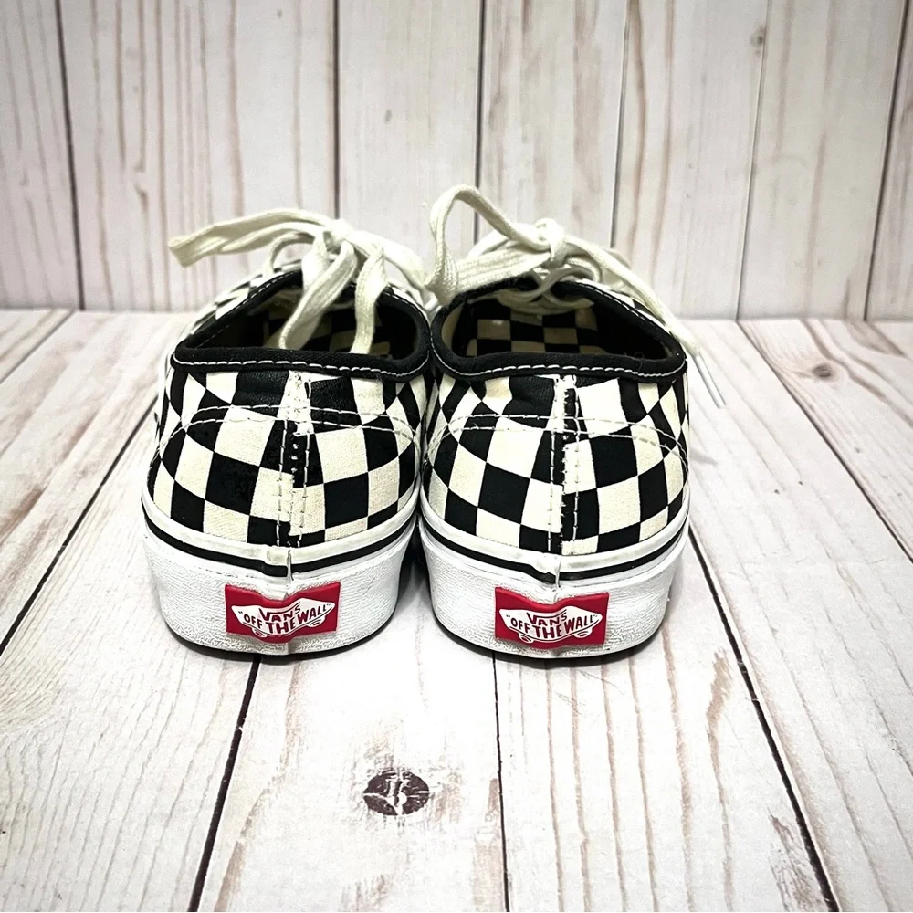 Vans Checkered Black and White Unisex Shoes Mens 5 Women’s 6.5 - Picture 3 of 8